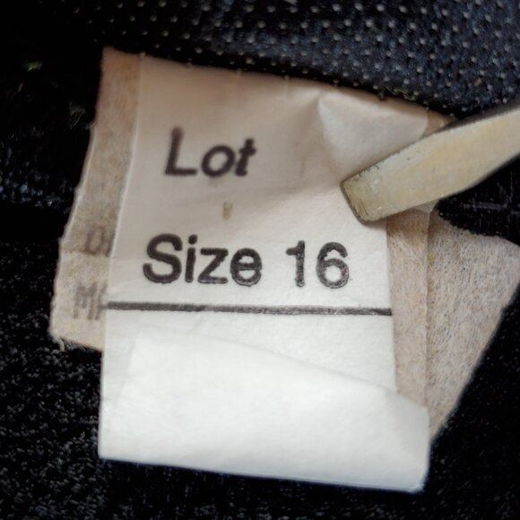 VTG Nicole Studio Long Maxi Dress Women's 16 Black Knit Long Sleeve Pullover - Picture 8 of 10